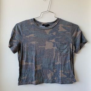camo crop top